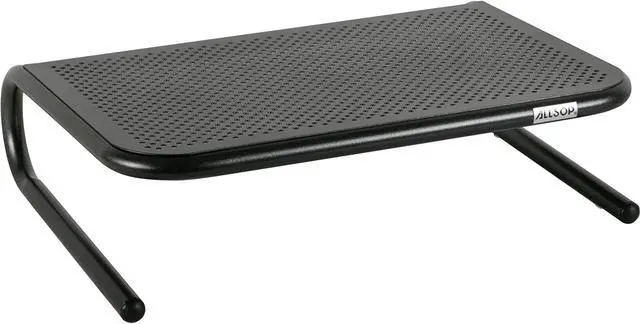 Alt view image 14 of 20 - Allsop Metal Art Jr. Monitor Stand 14-Inch Wide Platform - Pearl Black (30165)