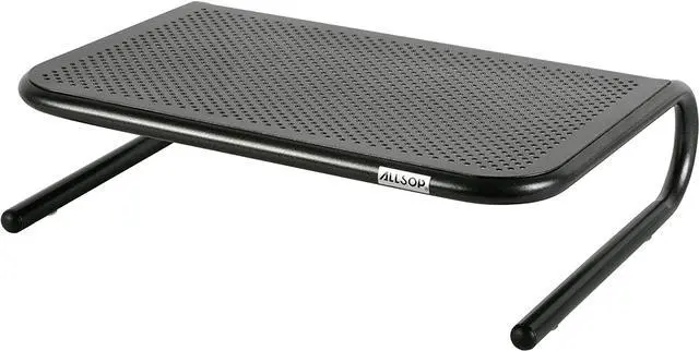 Alt view image 10 of 20 - Allsop Metal Art Jr. Monitor Stand 14-Inch Wide Platform - Pearl Black (30165)