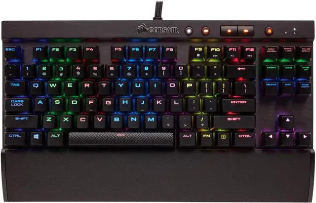 Alt view image 3 of 9 - Corsair K65 LUX RGB Compact Mechanical Gaming Keyboard - Cherry MX RGB Red (NA)