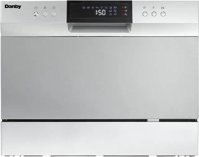 Alt view image 11 of 13 - Danby DDW631SDB 6 Place Setting Countertop Dishwasher in Silver