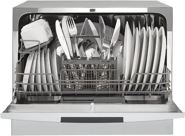 Alt view image 7 of 13 - Danby DDW631SDB 6 Place Setting Countertop Dishwasher in Silver