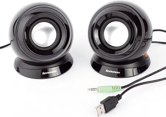 Alt view image 15 of 20 - Lenovo M0520 2.0 Speaker System - 2 W RMS - Black