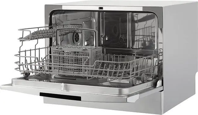 Alt view image 6 of 13 - Danby DDW631SDB 6 Place Setting Countertop Dishwasher in Silver