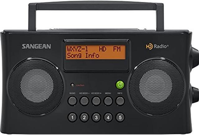 Alt view image 8 of 20 - Sangean HD Portable Radio Black HDR-16