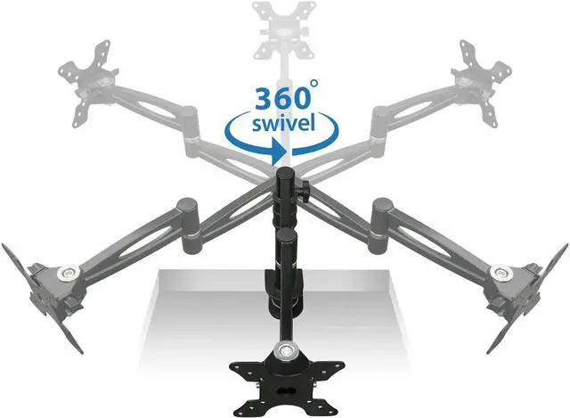 Alt view image 13 of 20 - Mount-It! Single Monitor Desk Mount Arm | Fits Up to 30" Screens