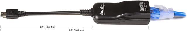 Alt view image 3 of 9 - Plugable USB 2.0 OTG Micro-B to 100Mbps Fast Ethernet Adapter Compatible with Windows Tablets, Raspberry Pi Zero, and Some Android Devices (ASIX AX88772A chipset)