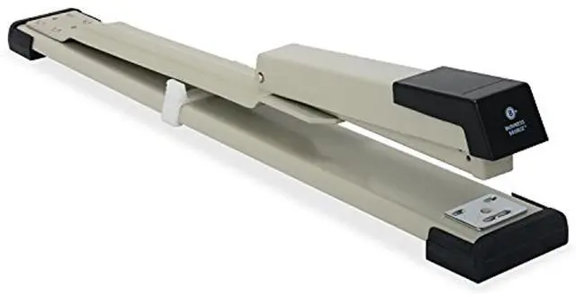 Alt view image 2 of 11 - Business Source Stapler Long Reach 20 Sht Cap Putty/Gray/Black 62827
