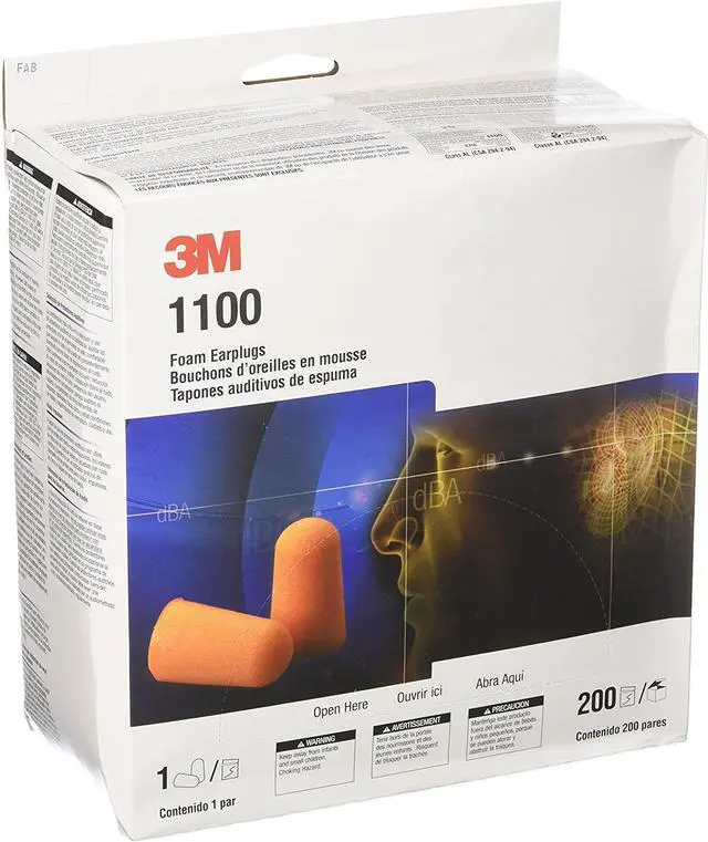 Alt view image 7 of 18 - 3M Uncorded Foam Earplugs, Hearing Conservation 1100