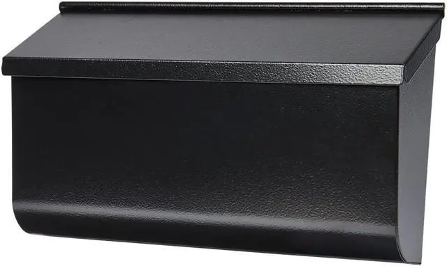 Alt view image 2 of 3 - Solar, L4010WB0, Woodland Series, Extra Large, Black Galvanized Steel Wall Mount Mailbox