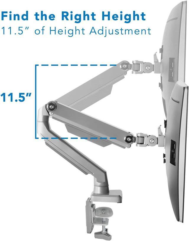 Alt view image 10 of 14 - Mount-It! Single Monitor Arm Mount | Full Motion Spring Arm | Fits Up to 32" Screens