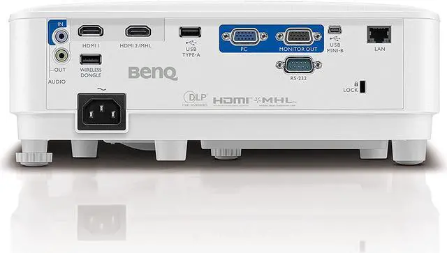 Alt view image 13 of 20 - BenQ MH733 1080p Business Projector for Meeting and Conference Rooms, 4000 Lumens, Smart Eco Technology, USB Plug & Play, 4 Way Split Projection, 2D Keystone
