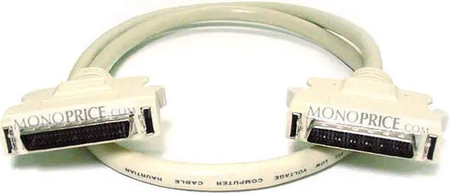 Alt view image 3 of 4 - Monoprice 6ft HPDB50 Male/Male SCSI Cable, 25 twisted pairs
