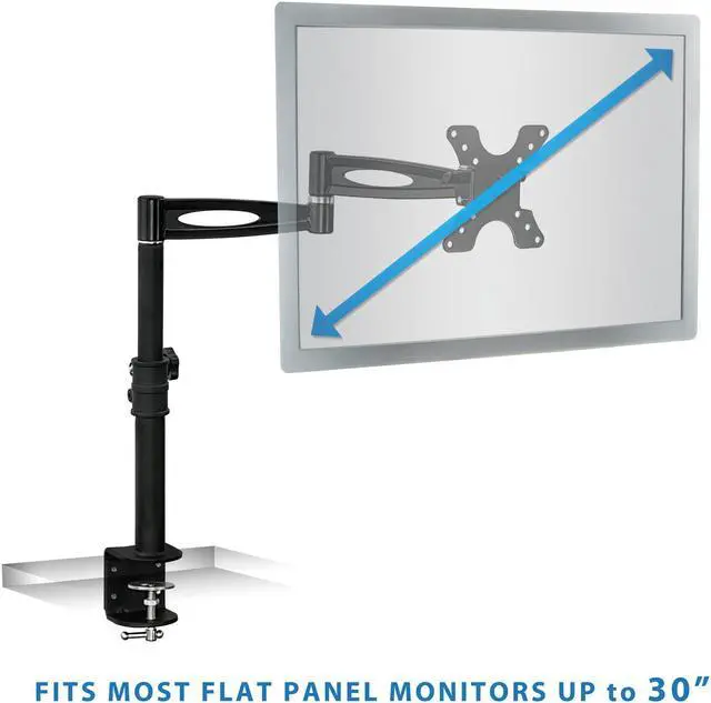 Alt view image 9 of 20 - Mount-It! Single Monitor Desk Mount Arm | Fits Up to 30" Screens