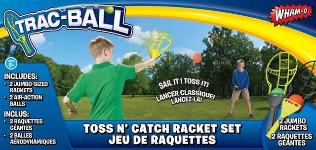 Alt view image 13 of 18 - Wham-O Game Time! Trac Ball Classic Outdoor Game with 2 Rackets and 2 Balls