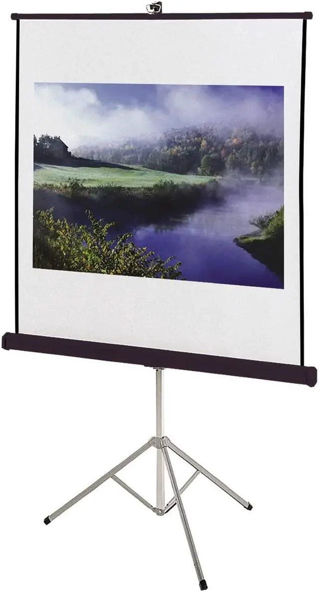 Alt view image 7 of 8 - Quartet Manual Projection Screen with 60 x 60" Screen Size Includes Tripod 560S