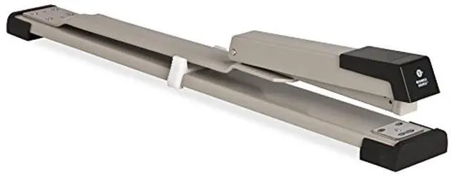 Alt view image 6 of 11 - Business Source Stapler Long Reach 20 Sht Cap Putty/Gray/Black 62827