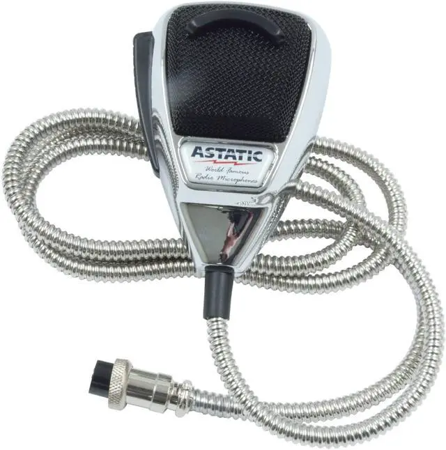 Alt view image 7 of 20 - ASTATIC TM 302-10187 636L NOISE CANCELING 4-PIN CB MICROPHONE  CHROME EDITION