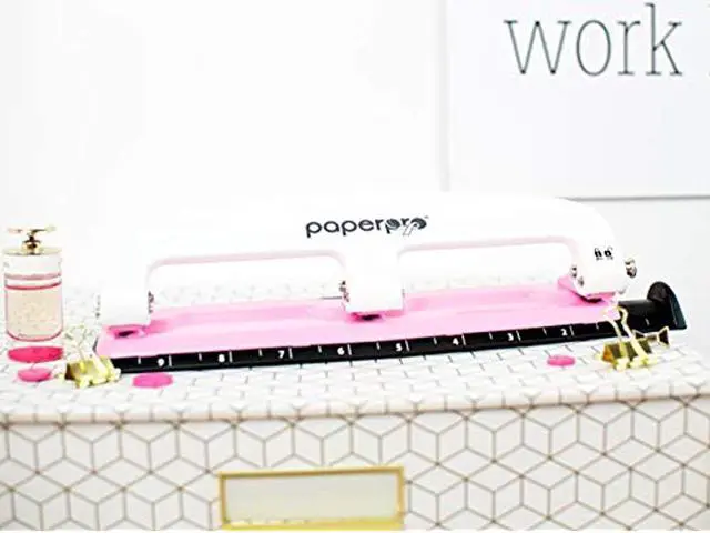 Alt view image 8 of 13 - PAPERPRO 2188 ProPunch Pink Ribbon Compact 3Hole Punch