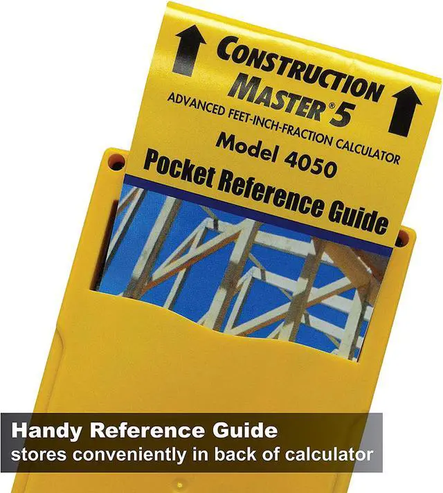 Alt view image 13 of 19 - CALCULATED INDUSTRIES 4050 Construction Calculator,5 5/8 Lx3 In W