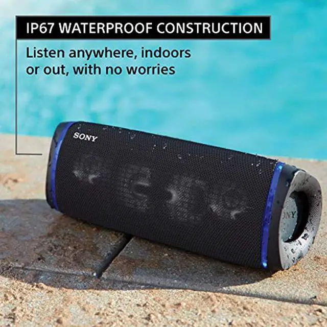Alt view image 6 of 15 - Sony SRS-XB43 Black Bluetooth Portable Bass Boosted Speaker (2020)
