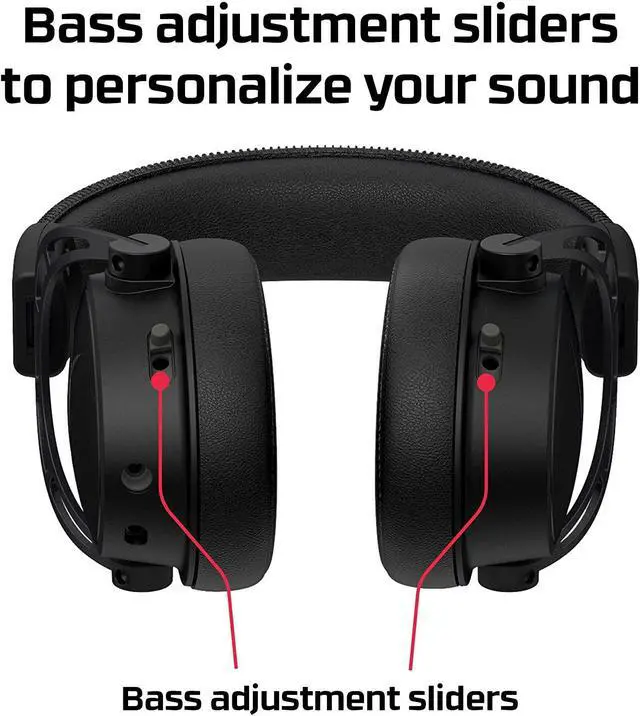 Alt view image 11 of 20 - HyperX Cloud Alpha S - PC Gaming Headset, 7.1 Surround Sound, Adjustable Bass, Dual Chamber Drivers, Breathable Leatherette, Memory Foam, and Noise Cancelling Microphone - Blackout (HX-HSCAS-BK/WW)