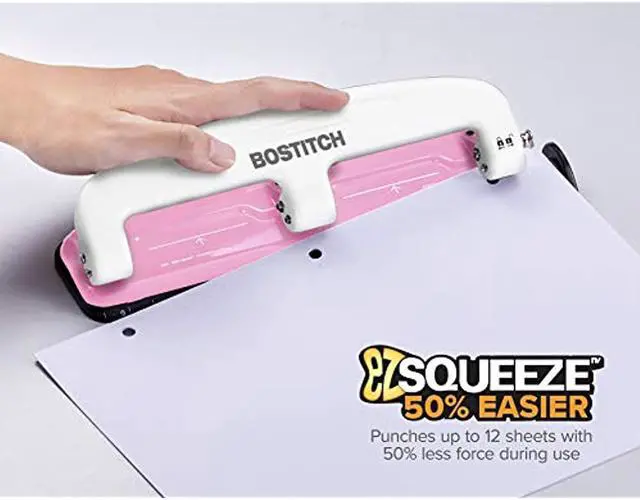Alt view image 3 of 13 - PAPERPRO 2188 ProPunch Pink Ribbon Compact 3Hole Punch