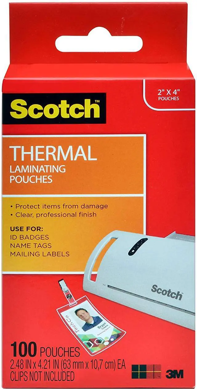 Alt view image 5 of 17 - Laminating Pouches, 5 mil, 2.25" x 4.25", Gloss Clear, 100/Pack
