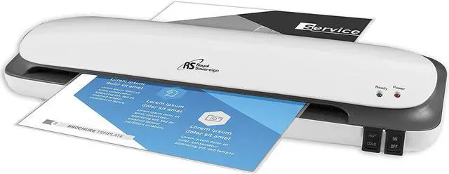 Alt view image 7 of 17 - Royal Sovereign 12" Hot/Cool Desktop Laminator
