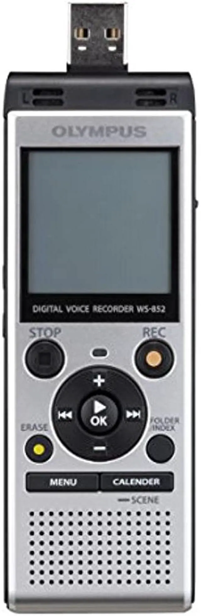 Alt view image 19 of 20 - Olympus WS-852 Digital Voice Recorder, Silver, V415121SU000