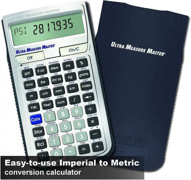 Alt view image 9 of 20 - Construction Calculator,7.0x1.0x5.0 In CALCULATED INDUSTRIES 8025