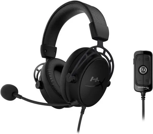 Alt view image 8 of 20 - HyperX Cloud Alpha S - PC Gaming Headset, 7.1 Surround Sound, Adjustable Bass, Dual Chamber Drivers, Breathable Leatherette, Memory Foam, and Noise Cancelling Microphone - Blackout (HX-HSCAS-BK/WW)