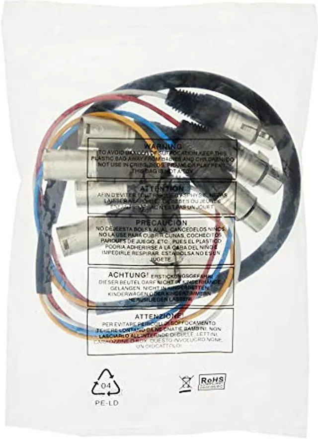 Alt view image 5 of 15 - Monoprice 4-Channel XLR Male to XLR Female Snake Cable Cord - 3 Feet- Black/Silver With Metal Connector Housings Plastic And Rubber Cable Boots