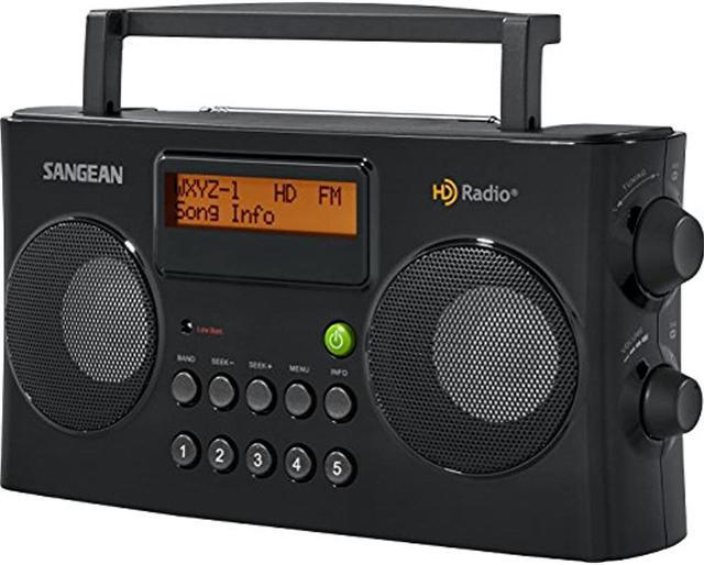 Alt view image 11 of 20 - Sangean HD Portable Radio Black HDR-16