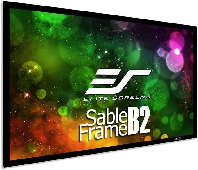 Alt view image 8 of 20 - Elite Screens Sable Frame B2, 135-INCH Diag. 16:9, Active 3D 4K / 8K Ultra HD Fixed Frame Home Theater Projection Projector Screen with Kit, SB135WH2