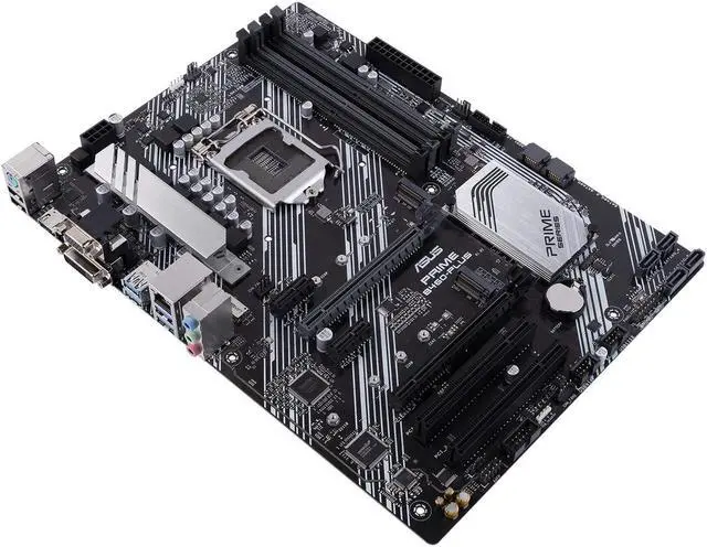 Alt view image 4 of 9 - ASUS PRIME B460-PLUS Intel B460 1200 LGA ATX M.2 Desktop Motherboard B