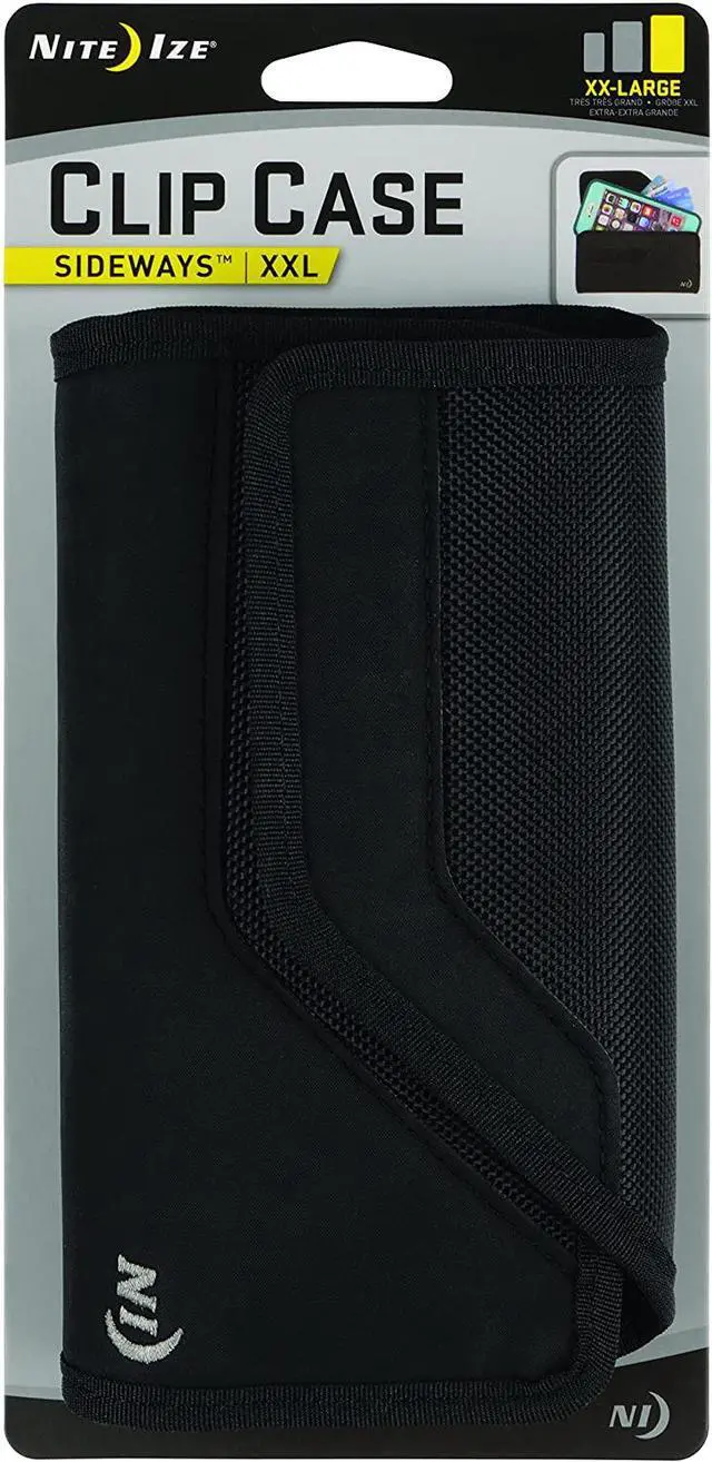 Alt view image 10 of 20 - Nite Ize Black Solid Clip Case Sideways Holster - XXL CCS2L-01-R3
