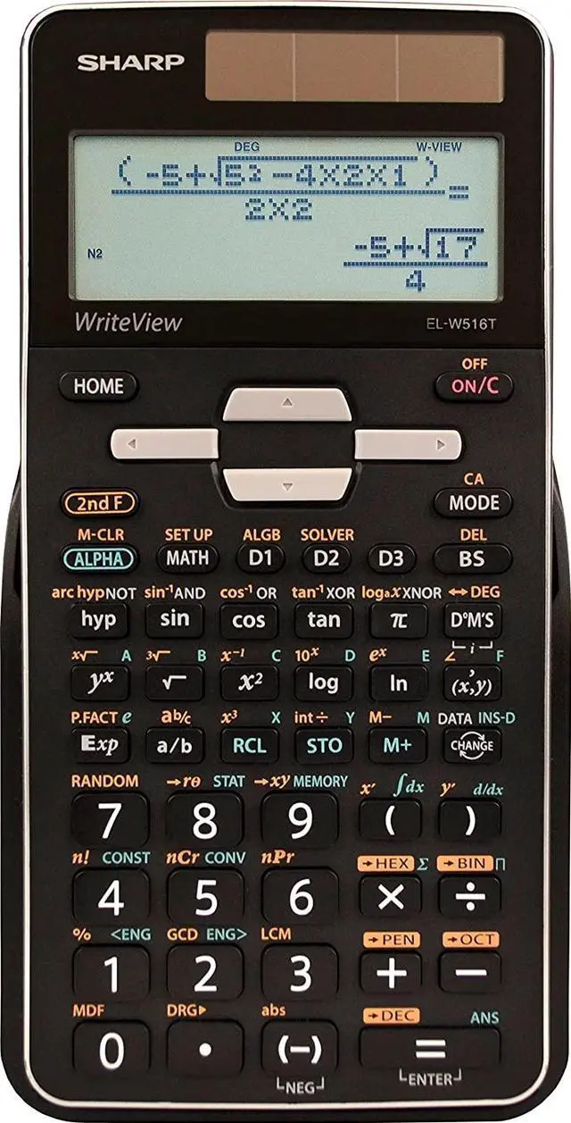 Alt view image 5 of 13 - Sharp EL-W516TBSL Scientific Calculator 16-Digit LCD ELW516TBSL