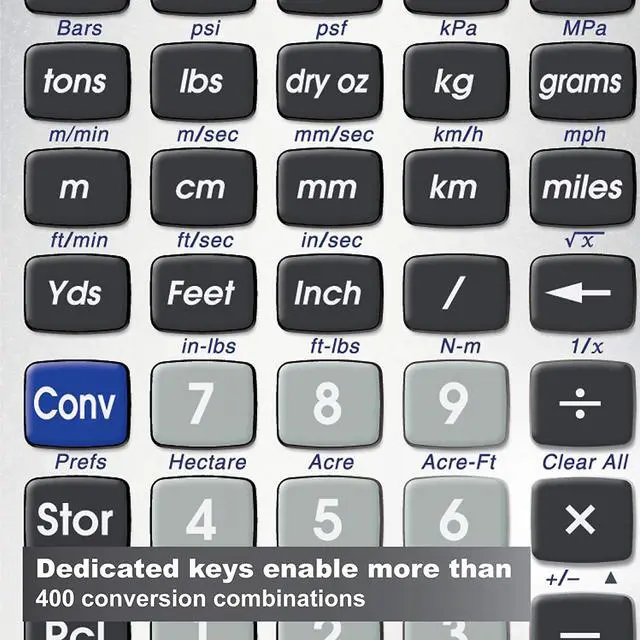 Alt view image 12 of 20 - Construction Calculator,7.0x1.0x5.0 In CALCULATED INDUSTRIES 8025