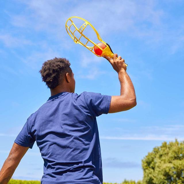 Alt view image 16 of 18 - Wham-O Game Time! Trac Ball Classic Outdoor Game with 2 Rackets and 2 Balls