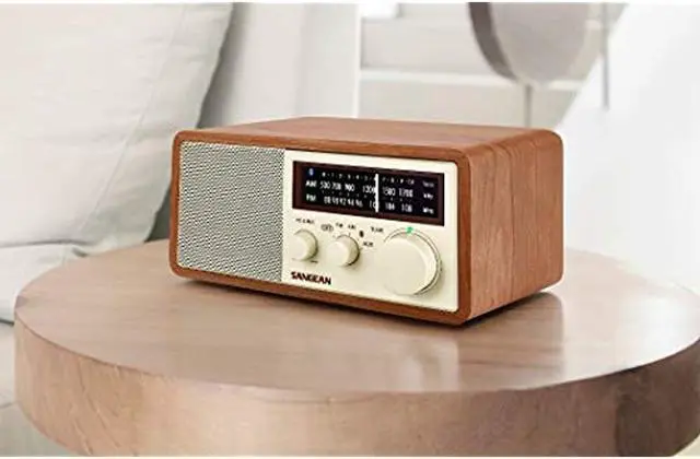 Alt view image 4 of 12 - Sangean WR-16 AM/FM Bluetooth Wooden Cabinet Radio