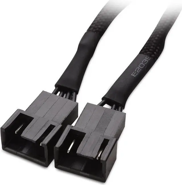 Alt view image 4 of 5 - Cable Matters 2-Pack 2 Way 4 Pin PWM Fan Splitter Cable - 4 Inches