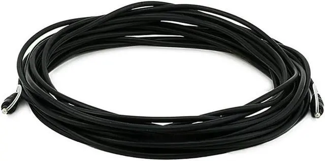 Alt view image 6 of 13 - Monoprice Digital Optical Audio Cable - 35 Feet - S/PDIF (Toslink) | Gold Plated Ferrule,Molded Strain Relief