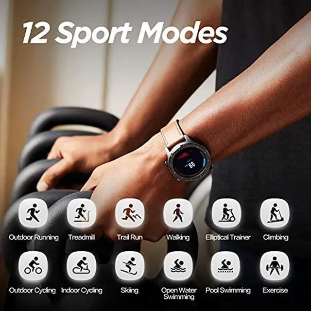 Alt view image 11 of 13 - Amazfit GTR Smartwatch with GPS+GLONASS, All-Day Heart Rate Monitor, Daily Activity Tracker Rate and Activity Tracking, 24-Day Battery Life, 12- Sport Modes, 47mm, Aluminium Alloy