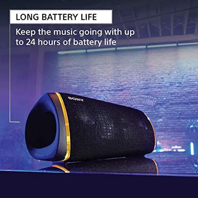 Alt view image 5 of 15 - Sony SRS-XB43 Black Bluetooth Portable Bass Boosted Speaker (2020)