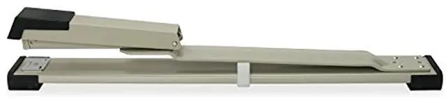Alt view image 8 of 11 - Business Source Stapler Long Reach 20 Sht Cap Putty/Gray/Black 62827