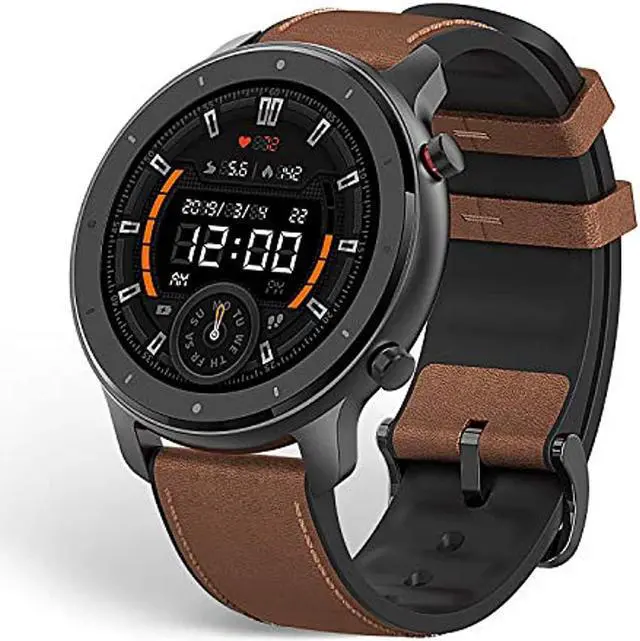 Alt view image 7 of 13 - Amazfit GTR Smartwatch with GPS+GLONASS, All-Day Heart Rate Monitor, Daily Activity Tracker Rate and Activity Tracking, 24-Day Battery Life, 12- Sport Modes, 47mm, Aluminium Alloy