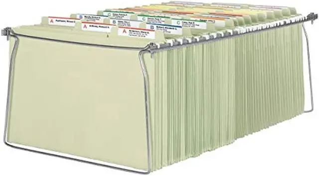 Alt view image 5 of 10 - Smead 64872 Hanging Folder Frame, Letter Size, 23-27 Inch Long, Steel, 2/Pack