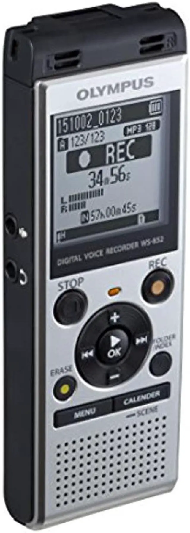 Alt view image 18 of 20 - Olympus WS-852 Digital Voice Recorder, Silver, V415121SU000