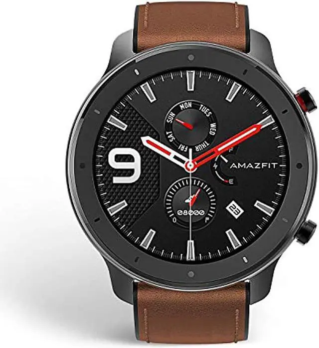 Alt view image 8 of 13 - Amazfit GTR Smartwatch with GPS+GLONASS, All-Day Heart Rate Monitor, Daily Activity Tracker Rate and Activity Tracking, 24-Day Battery Life, 12- Sport Modes, 47mm, Aluminium Alloy