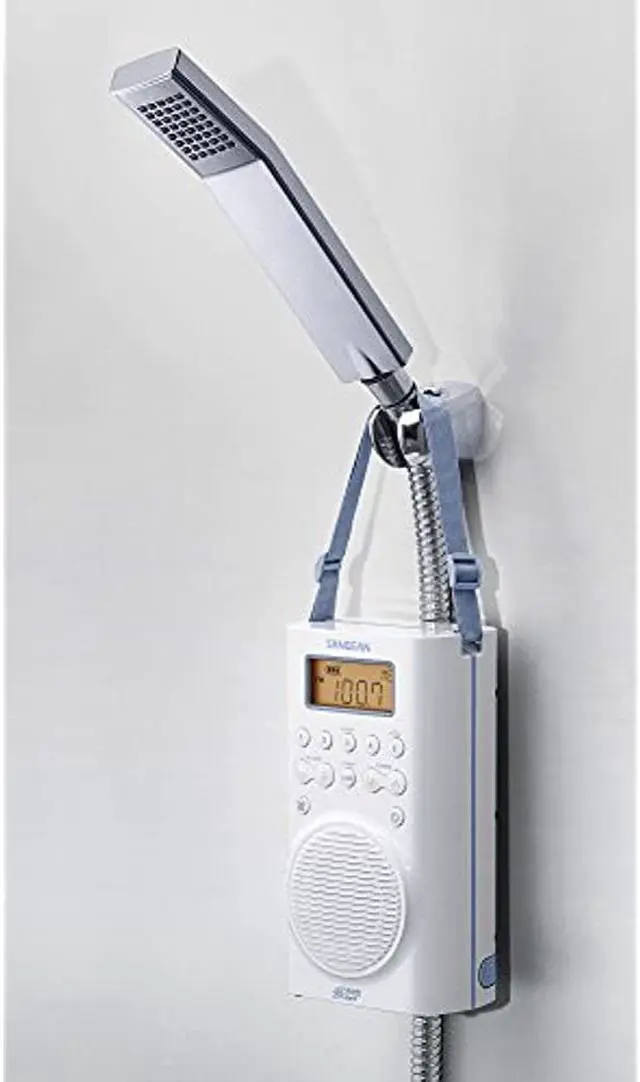 Alt view image 5 of 13 - Sangean H205 H205 Portable 3-Band AM/FM/Weather-Alert Waterproof Shower Clock Radio